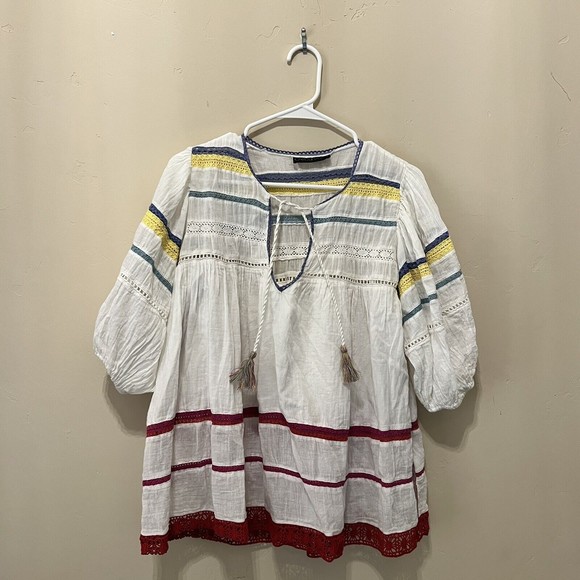 Anthropologie Multicolor Boho Blouse - Picture 1 of 3